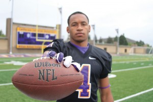 Moving on up: Eric Rogers is one of 13 Division III players to be invited to NFL mini camps. Not a single DIII player was drafted in the 2013 NFL Draft.  Photos by Andrew Domanski - Staff Photographer 