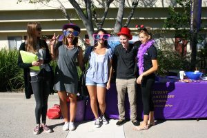 Dressing up for pumpkins: Students participate in Philanthropy Friday. The Philanthropy Council is promoting its annual pumpkin drive, which raises money for the annual fund. Photo by Kine Rossland - Staff Photographer