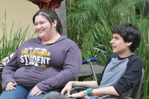 So, you want to be a leader?: Featured in the picture are the RAs senior Kelly DeRose and junior Nolan Monsibay 