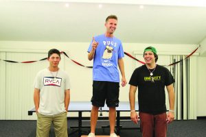 Balls of fury:  (top) The victors of the tournament were  sophomore Chris Hartman in first place, freshman Kyle Sanchez in second place and freshman Rudy Bukich in third.  Photos by Courtney Nunez- Staff Photographer