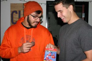 “C” is for cookie: Sophomore roommates Will Zimmerle and Taylor McMaster bond over a love for Peanut Butter Patties. Photos courtesy of Wikimedia Commons and by Isabella Del Mese- Staff Photographer 