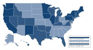 Same sex marriage: Infographic updated Oct. 7 2014. Note: On Oct. 12, U.S. District Court Judge Timothy Burgess ruled Alaska's same-sex marriage ban as unconstitutional as well. Photo courtesy of American Foundation for Equal Rights website