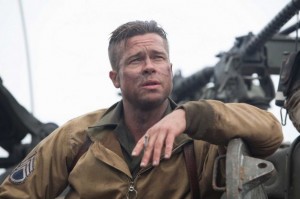 "Fury": Evan gave the 135 minute film three out of five possible stars. It is now playing in theaters. Photo courtesy of Sony Pictures Publicity