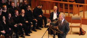 Chit Chat: Lauridsen spoke with the audience several times in between the performances.