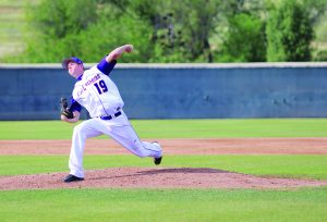 Ace in the hole: Seniors pitcher Scott Peters threw nine innings in the Kingsmen's 5-4 extra inning victory against Redlands on March 20.  Peters is 4-0 with a 2.03 ERA this season. 