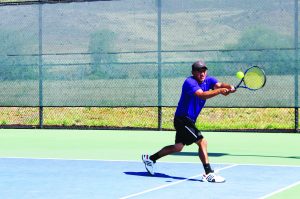 Senior Moises Cardenas was the No. 4 seed in the Ojai Tournament men's singles division. He made it to the semi-finals where he lost to eventual champion Warren Wood. 