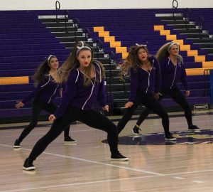 Co-captain Faith Elliott and the rest of the CLU dance team performing at the 'Make Your Move' Dance Showcase held by the Hip-Hop Organization.