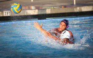 Sophomore Ryan Moguel goes in for the shot against the Cerritos College defense. Photo by PK Duncan - Staff Photographer