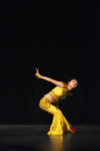 Ellie Wang performed a traditional dance titled Goddess of Mercy with One Thousand Hands. Photo by Amanda Marston - Staff Photographer