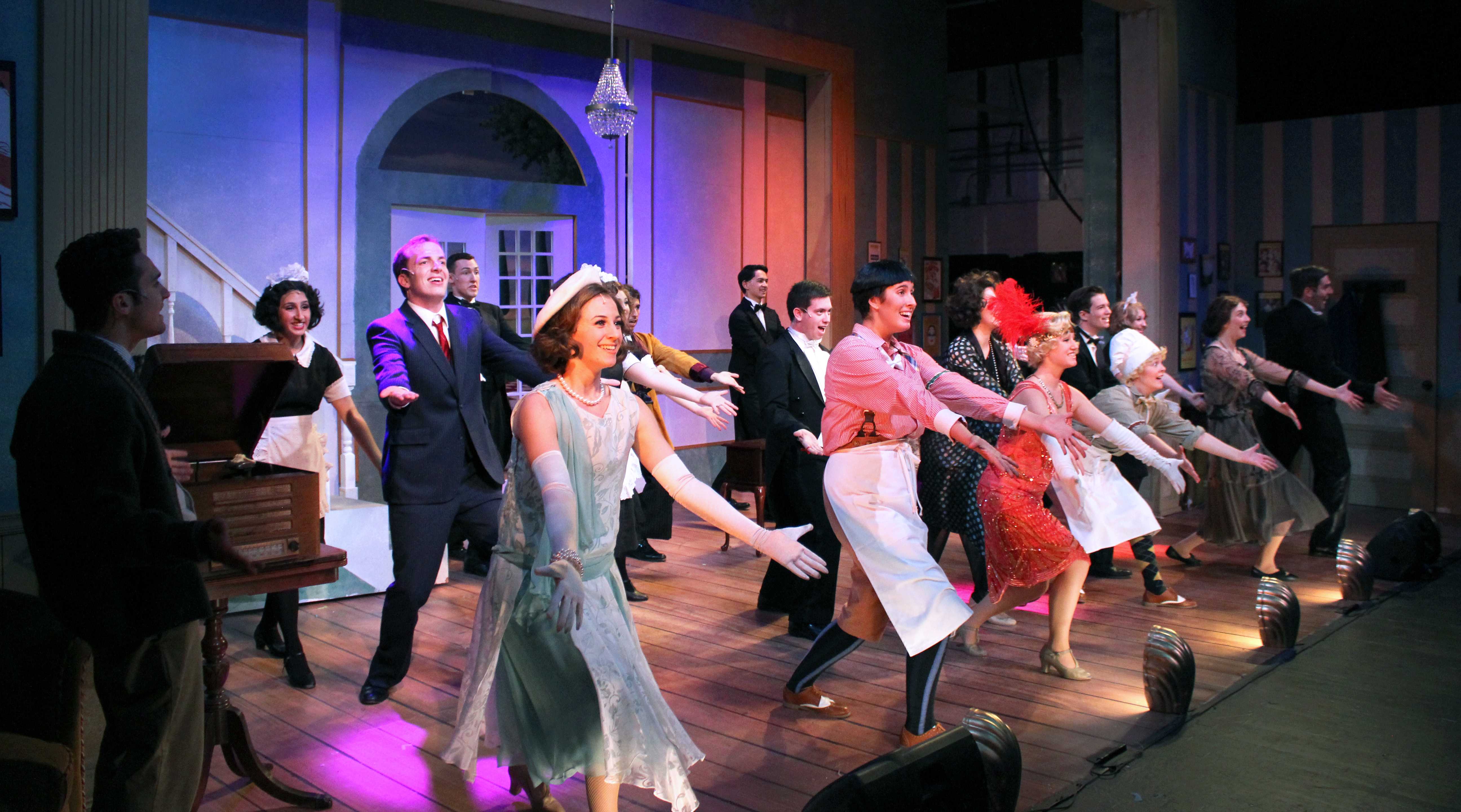 The cast of the musical The Drowsy Chaperone performs Toledo Surprise. The cast will be performing the show April 21-May 1. Photo by Amanda Marston - Staff Photographer