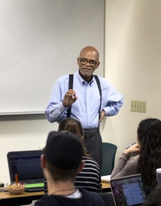Professor Freeland teaches courses on Social Movements, American politics, Latin America/Caribbean Politics and Culture, and Music and the Civil Rights Movement. Photo by Brady Mickelson - Staff Photographer