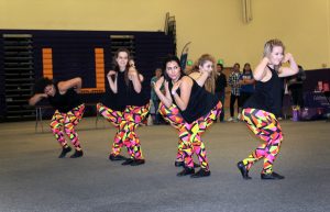 DMC performed a jazz funk routine at Relay for Life. Photo by Jackie Rodriguez - Staff Photographer