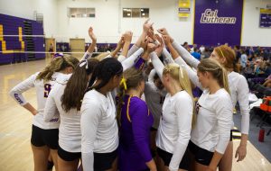 Believe: The Regals stay together as a team after coming up short in their final contest of this 2016 season Nov. 12. They will look forward to next season in hopes of returning  to the NCAA Division III Regional Tournament. Photo Credit--Eric Duchanin Staff Photographer