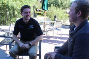 (L to R) CEO Danny Kab and tutor Hayden Smith.  Photos by Brandy Alonzo-Mayland - Staff Writer 