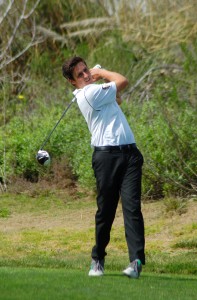 Zane Jarrett hits a drive for the Kingsmen Photo by Tracy Olson- Sports Information Director