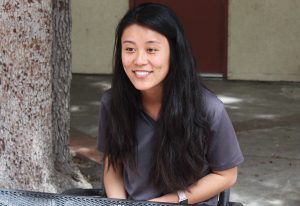 Doctor To Be: Christina Sharkey is excited to continue her academic career.  Photo by Adrian Francis- Staff Photographer 