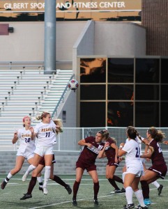 Alex Albaeck contributed five shots with two of them goal in Cal Lutheran's win over Redlands Photo by Saoud Albuainain- Photojournalist