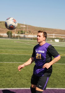 Senior Cody Collins has started four games for Cal Lutheran this season. The Kingsmen are unbeaten when Collins starts. Photo by Arianna Macaluso- Photojournalist