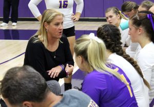 Kellee Roesel picked up her 300th win this season. The Regals currently sit in fourth place in the conference with two games left to play in the regular season. Photo by Saoud Albuainain- Photojournalist
