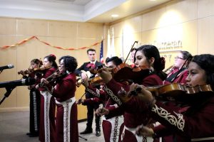 Port Hueneme High School's "Mariachi de la Tierra" played "Arboles de la Barranca" for attendees of the appreciation dinner held for Facilities, Sodexo and housekeeping staff. Photo by Sauod Albuanain- Photojournalist