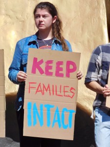 Supporters of DREAMers call for a clean DACA bill that would not split up families. Photo by Paige Rankin- Photojournalist