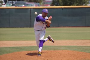  Senior Sal Johnson threw two scoreless innings on Senior Day for the Kingsmen. He has made 12 appearances this season. Photo by Arianna Macaluso- Photojournalist