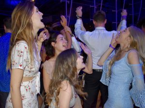 Shake your groove thing: Cosette Compton, Kiersten Dowden, Lane Young and Katrina Layton hit the dance floor at Spring Formal hosted Friday night at the Ronald Reagan Library in Simi Valley. Photo by Natalie Elliott- Photojournalist 