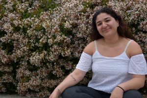 Parnia Vafaei, a junior at California Lutheran Unviersity, talks about her Iranian-American upbringing and how it has allowed her to become an activist. Photo by Natalie Elliott- Photojournalist