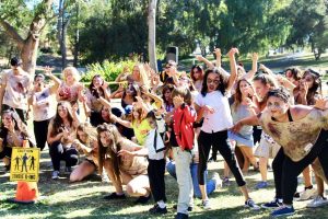 Thousand Oaks residents and California Lutheran University students invaded Kingsmen Park dressed as zombies for the fifth annual "Thrill the World" dance event. Photo by Christie Kurdys - Photojournalist