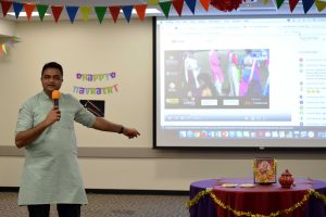 "As part of the Multicultural Diversity Initiative Program, we are in charge of one additional event apart from Holy and Devali to share with the students who are predominantly more domestic students,” Club India Vice President Chintan Bhatt said. Photo by Ally Gaskill - Photojournalist