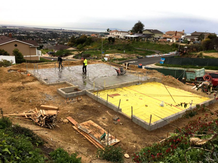 Allen Construction crews lay the foundation for a home that was destroyed by the Thomas Fire in December 2017.
Photo provided by Allen Construction Company