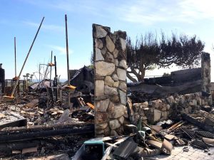 Celentano, of Celentano Construction, said his company is still in the process of removing debris left over by the Woolsey Fire, but will slowly begin the rebuilding phase for their clients.  Photo Provided by Celentano Construction Company