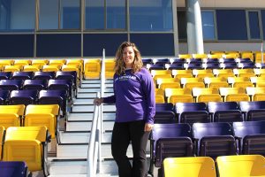 Hailing from the East Coast, Laura McIntyre said she looks forward to building up Cal Lutheran’s new women’s lacrosse program. McIntyre has started recruiting student athletes in preparation for the spring 2020 season.  (Photo by Spencer Hardie - Photojournalist)