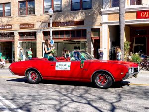 Luck of the Irish: El Camino High School senior Kaylie Pendleton was named the “2019 Irish Belle” of the parade. She has a 3.7 GPA and will be graduating in May with her high school diploma and associate degree in arts from Ventura Community College, according to the parade website. Photo by James Alfaro - Reporter