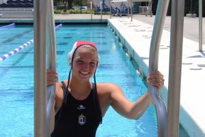 Senior goalkeeper Bailey Meyer was named Second Team All-SCIAC her sophomore year and First Team All-SCIAC her junior and senior years. The chemistry major and German minor has also been named SCIAC Athlete of the Week three times, making her the only water polo player to win the award more than once.  (Photo by Spencer Hardie - Photojournalist)