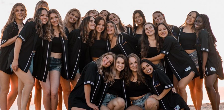 The California Lutheran University dance team is considered a recreational sports club and will not be returning to in person practices anytime in the near future. (Photo from fall 2019)