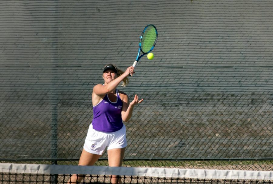 Joslin Seaberg claimed the lone win in the Regals first competition against Biola on Feb. 27. 