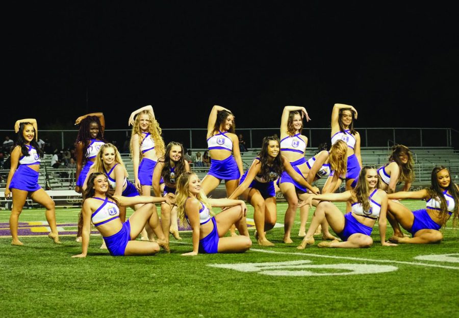 The CLU Dance team put on a show during halftime of the football game this past Saturday (Photo by Nektaria Anagnostou-Photo Editor). 