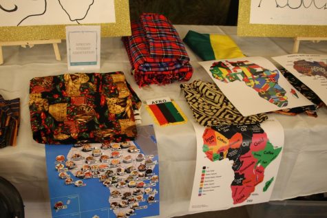 The African Student Association table at the World Fair on Wednesday, Nov. 17.