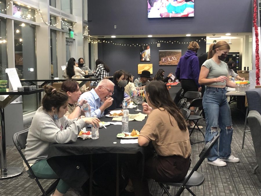 Attendees of the Interfaith Holiday Dinner gathered in the Student Union to celebrate the traditions of different cultures. 