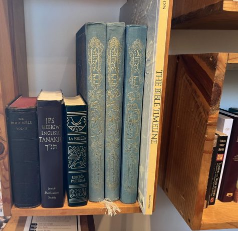 shelf of religious texts