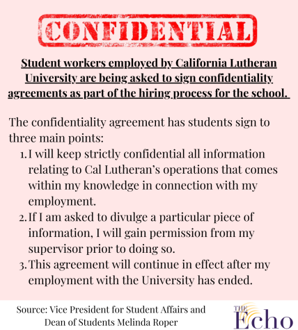 Student workers to sign confidentiality agreement