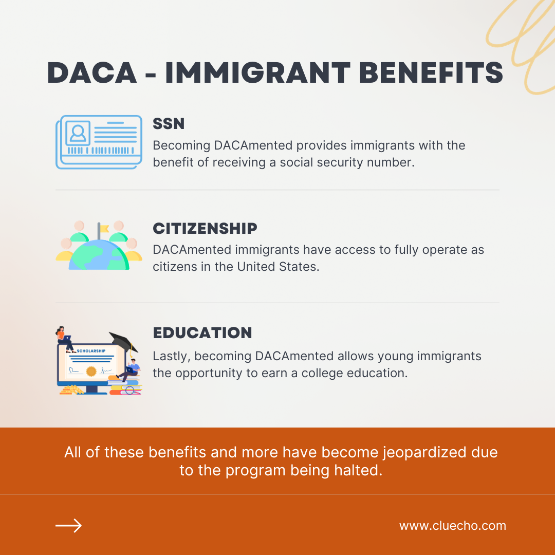 The ruling against the DACA program threatens the benefits that being DACAmented bring. 