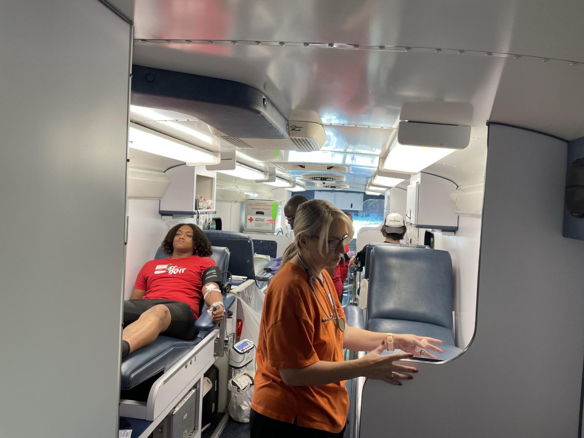 The Red Cross Club hosted a blood drive on Thursday, Sept. 28, with the American Red Cross providing the bloodmobile for the event and offering juice and snacks to blood donors.