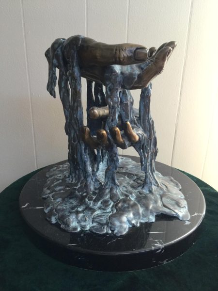 Former Cal Lutheran professor Luisa Johnson said she found an appreciation for art during retirement, creating sculptures such as the one pictured.
