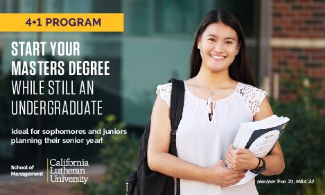 4+1 graduate programs at Cal Lutheran grant students a head start on their career paths