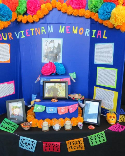 “I hope that more people will be able to participate and also take part in looking at the ofrendas because I think this culture and this tradition is so beautiful in the sense that we honor and remember people who have died,” sophomore Olivia Gichanga said. 