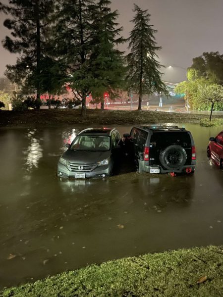 Several cars were found sitting in flood water outside New West Residence Hall, with one students car having drifted into another vehicle, unable to start.