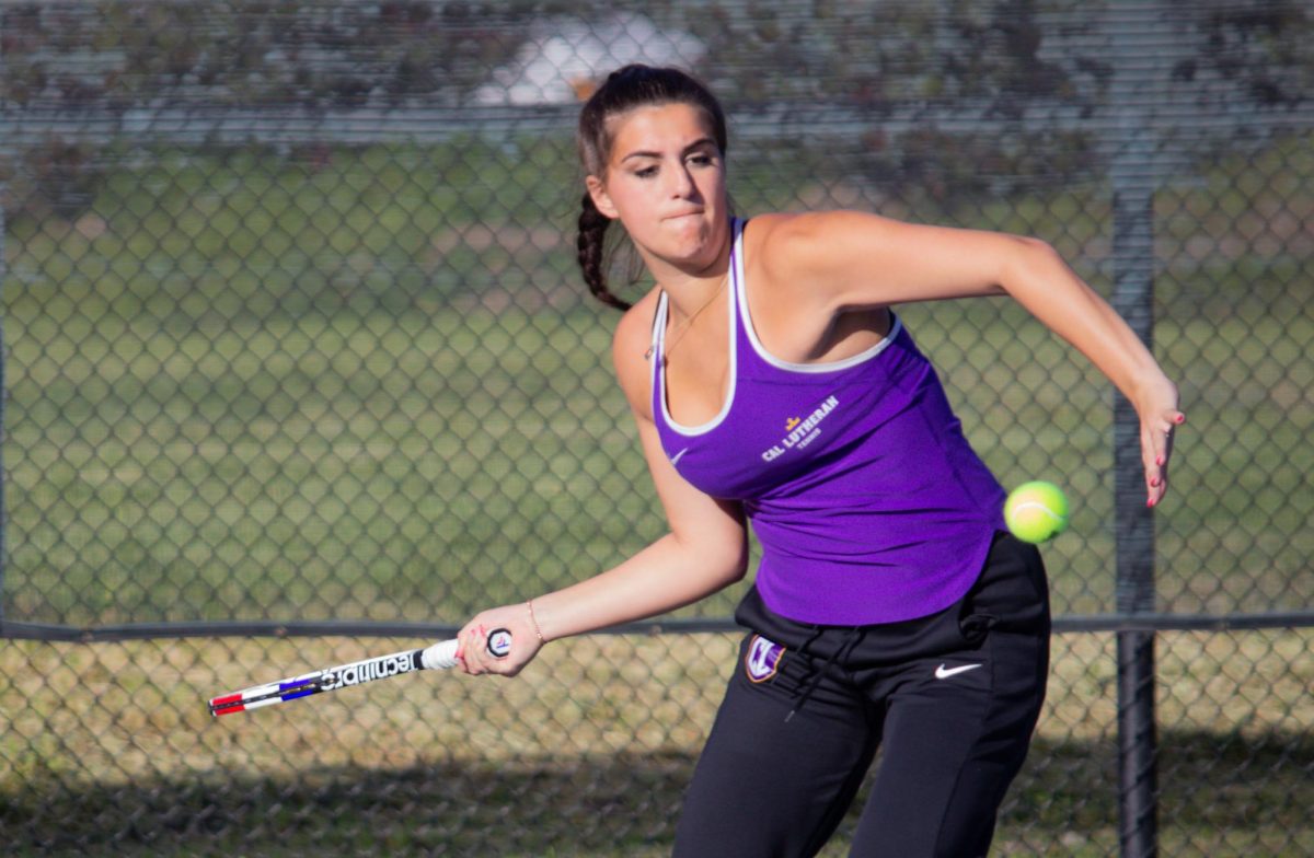 The+Regals+tennis+team+topped+Whitman+College+5-4+in+their+dual+on+Thursday.