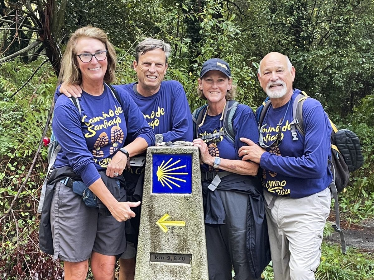 Howard Davis, Christina Davis and their friends on their Camino de Santiago walk. 